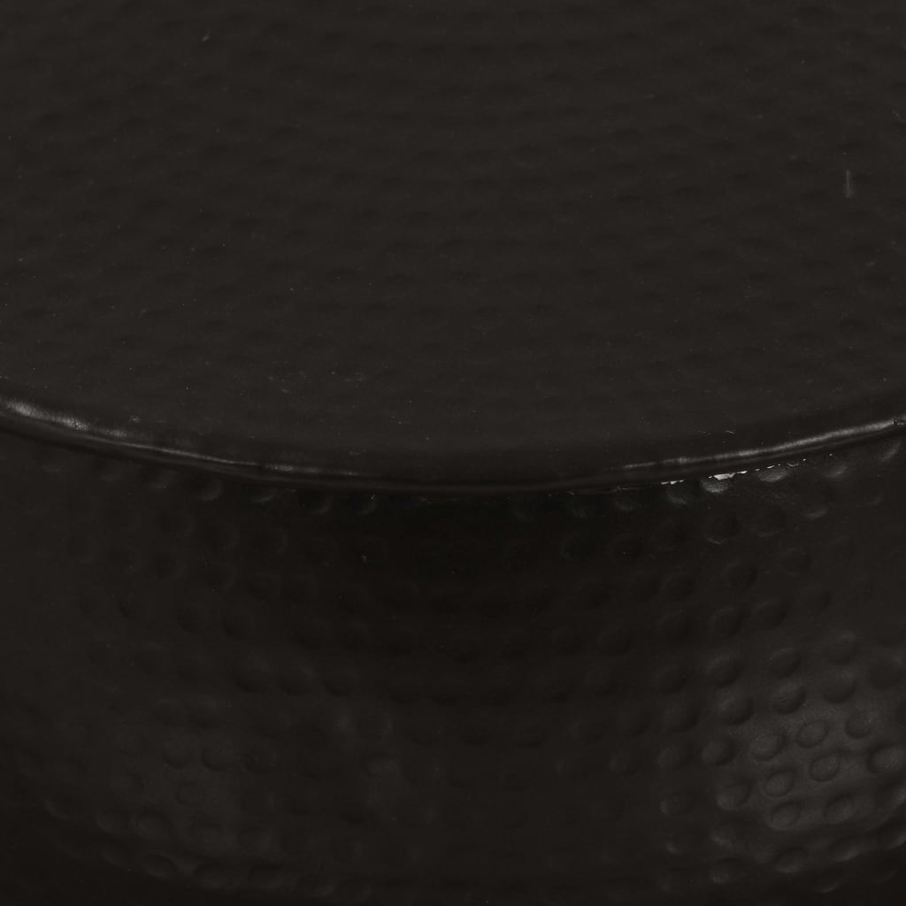 vidaXL Stolik kawowy z młotkowanego aluminium, 70 x 30 cm, czarny