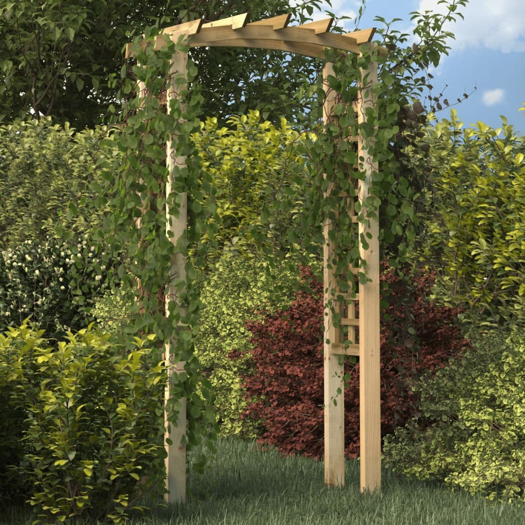 vidaXL Pergola ogrodowa z kratką, 110x60x210 cm, drewno sosnowe