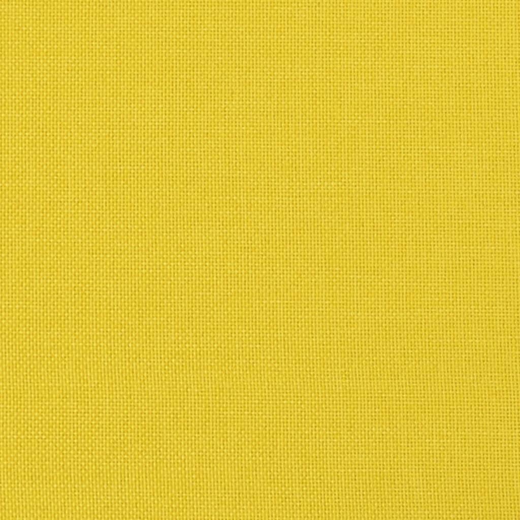vidaXL Fotel, jasnożółty, obity tkaniną