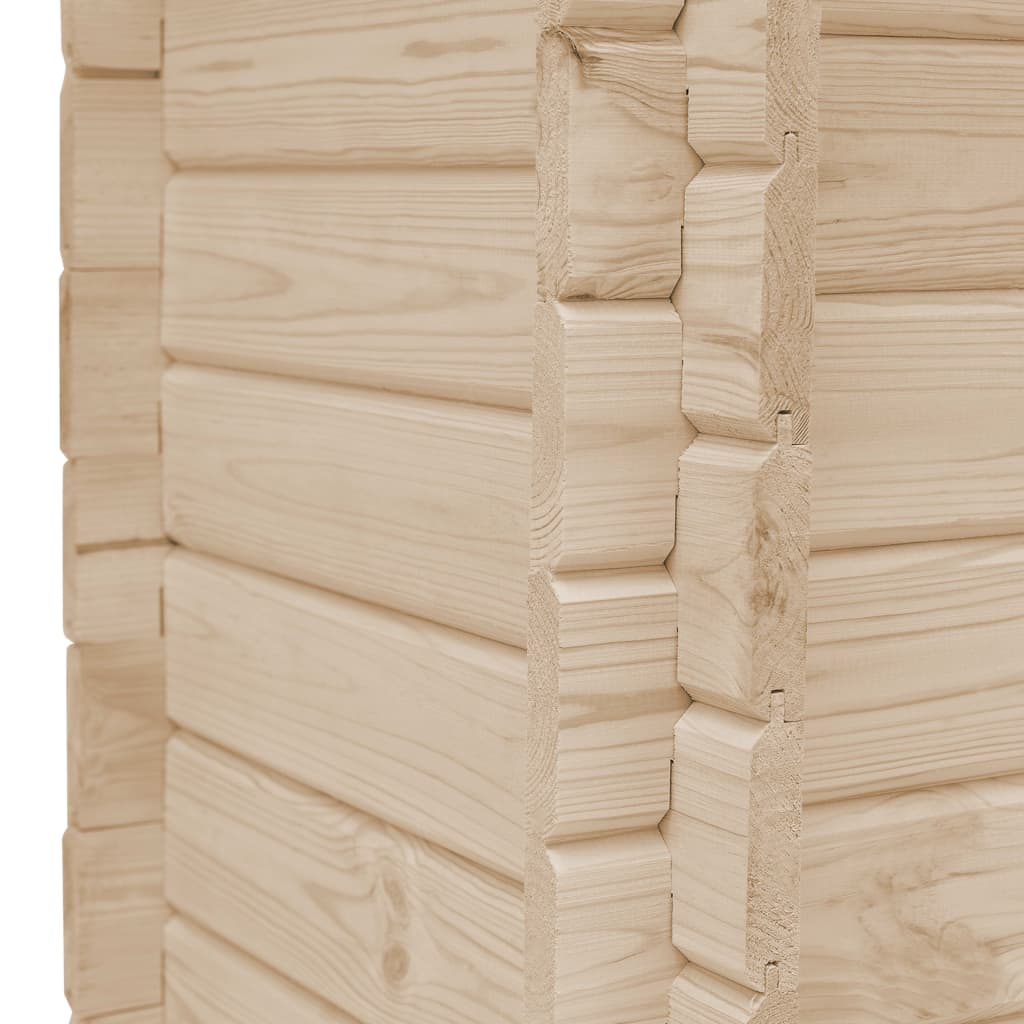 vidaXL Podwyższona donica ogrodowa, 150x150x80 cm, lite drewno sosnowe
