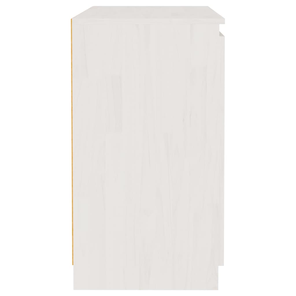 vidaXL Szafka, biała, 60x36x65 cm, lite drewno sosnowe
