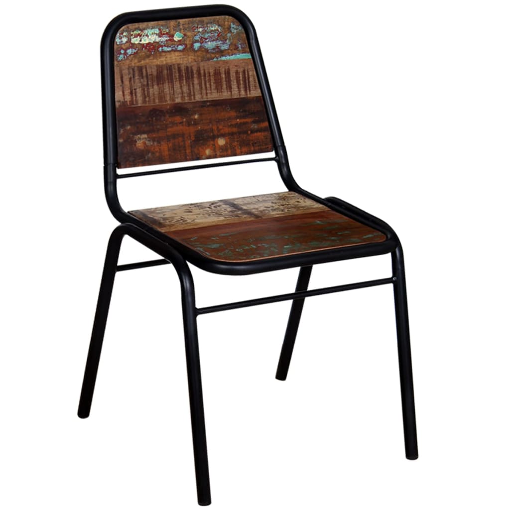 vidaXL Krzesła stołowe, 4 szt., lite drewno z odzysku