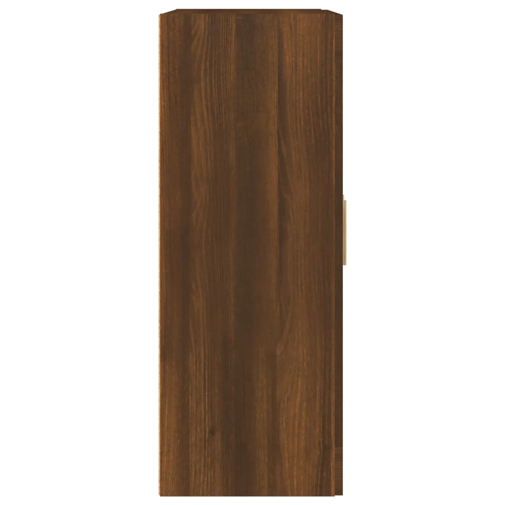 vidaXL Szafka ścienna, brązowy dąb, 69,5x32,5x90 cm