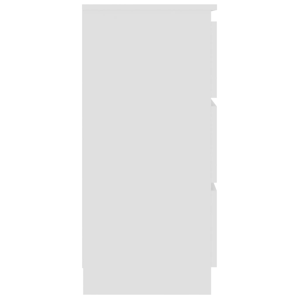vidaXL Komoda, biała, 60x33,5x76 cm, płyta wiórowa