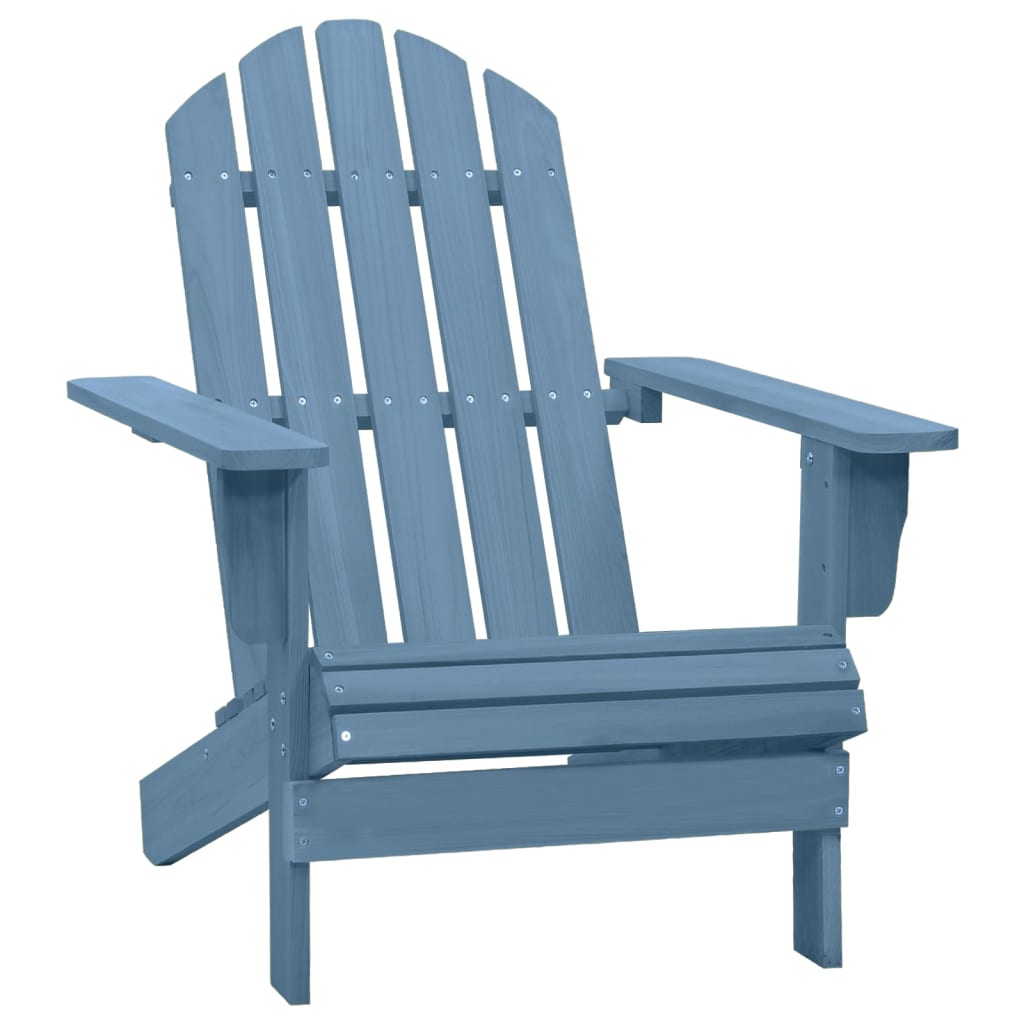vidaXL Krzesło ogrodowe Adirondack, lite drewno jodłowe, niebieskie