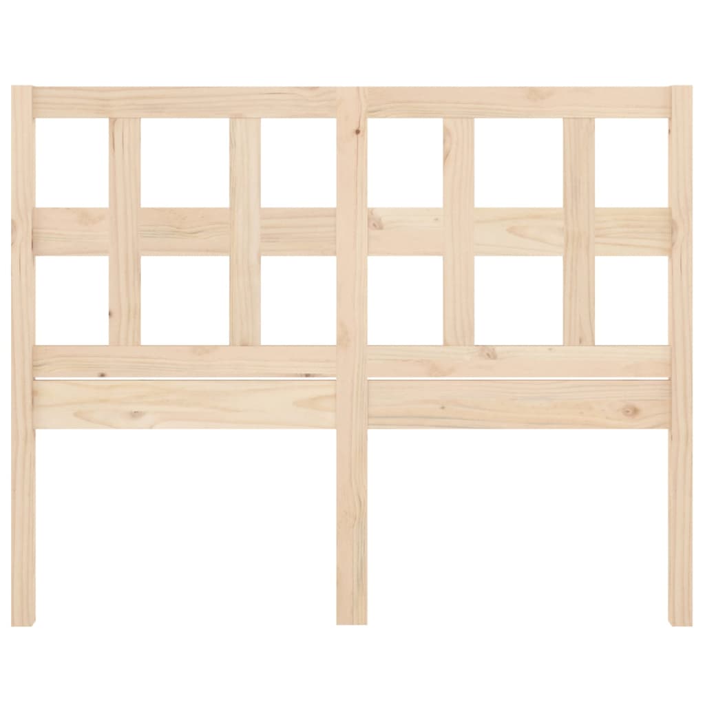vidaXL Wezgłowie łóżka, 125,5x4x100 cm, lite drewno sosnowe