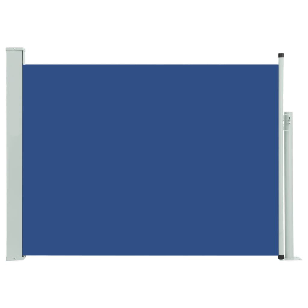 vidaXL Zwijana markiza boczna na taras, 117x500 cm, niebieska