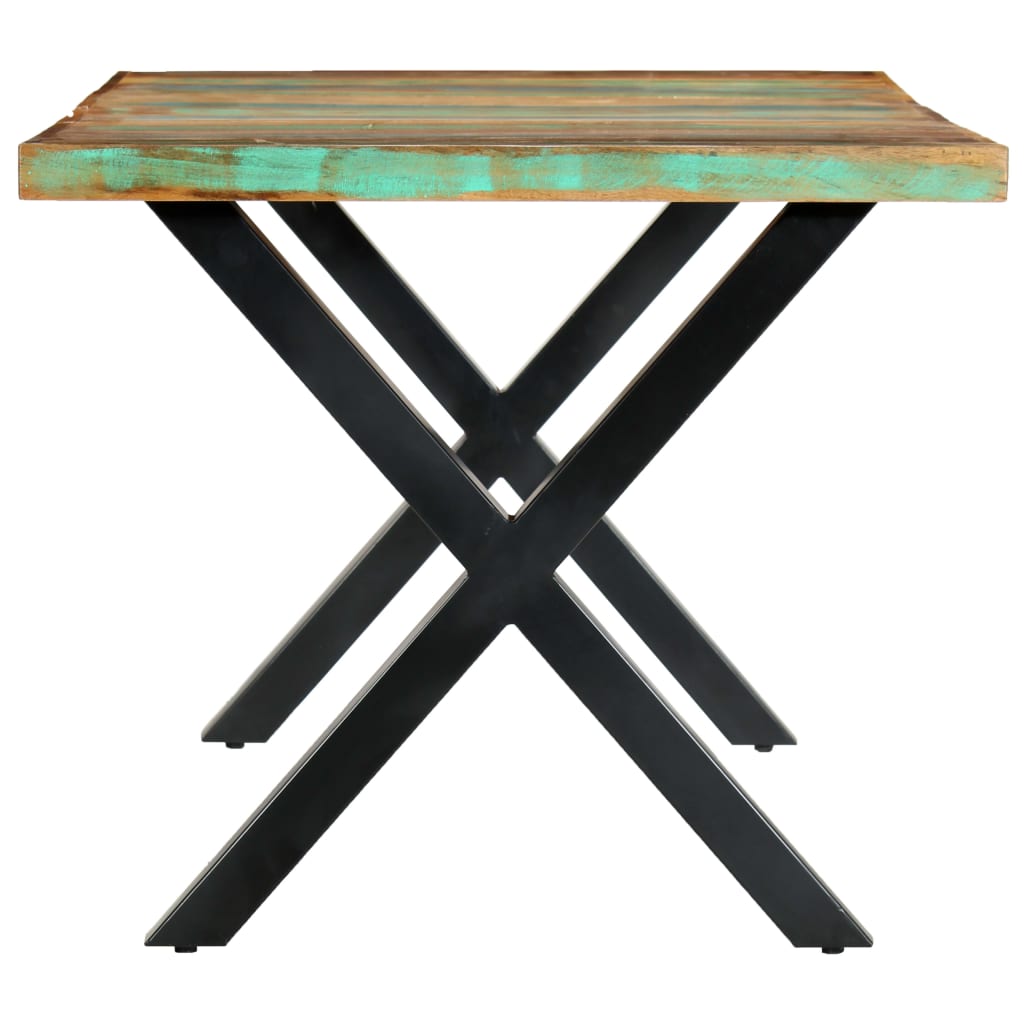 vidaXL Stół do jadalni, 180x90x76 cm, lite drewno z odzysku