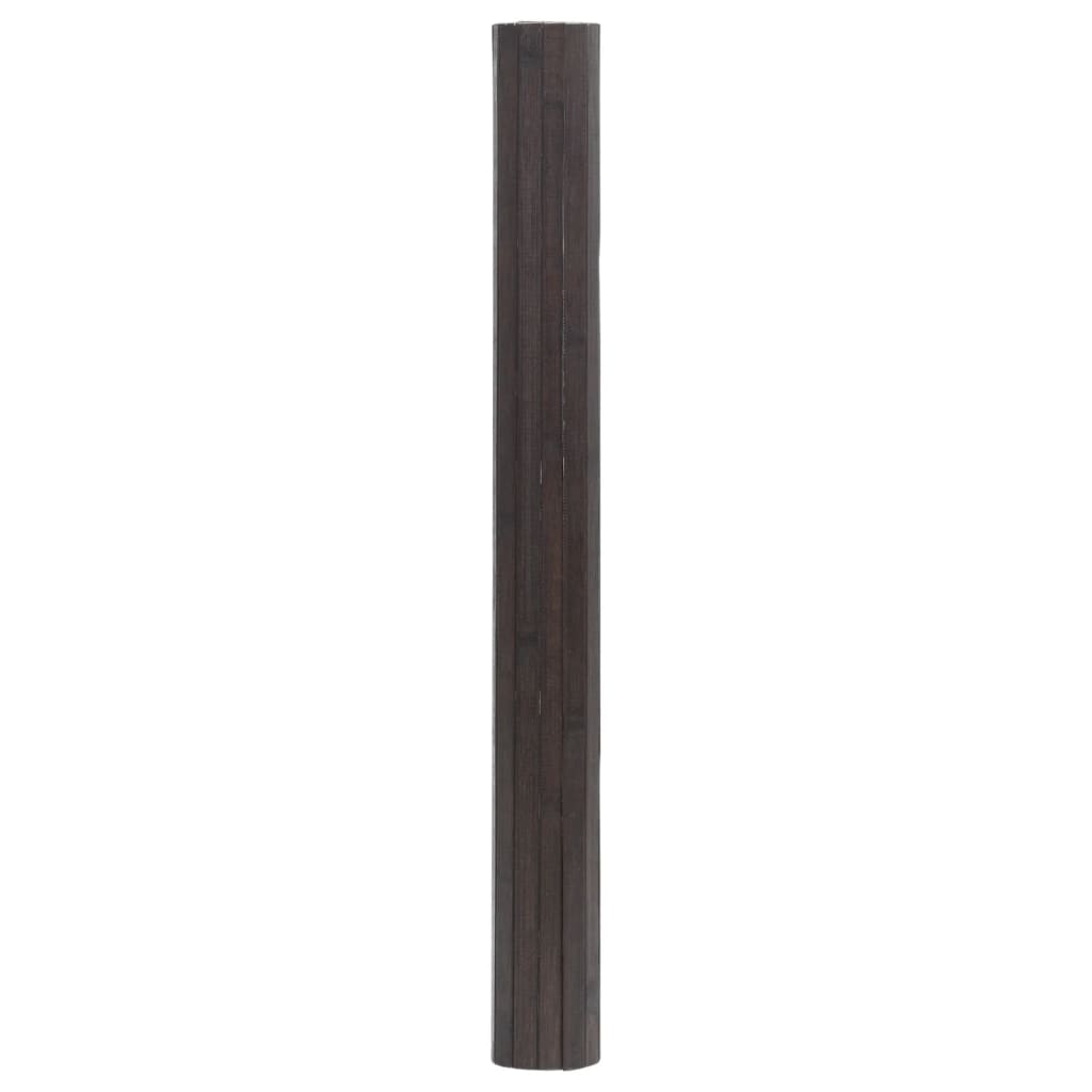vidaXL Dywan prostokątny, ciemnobrązowy, 70x200 cm, bambusowy