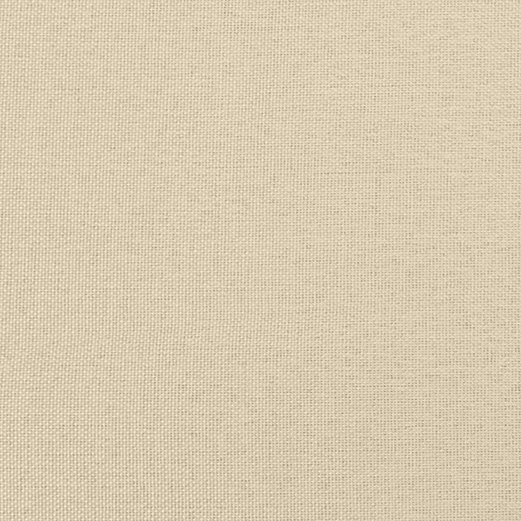 vidaXL Podnóżek, kremowy, 60x50x41 cm, tapicerowany tkaniną