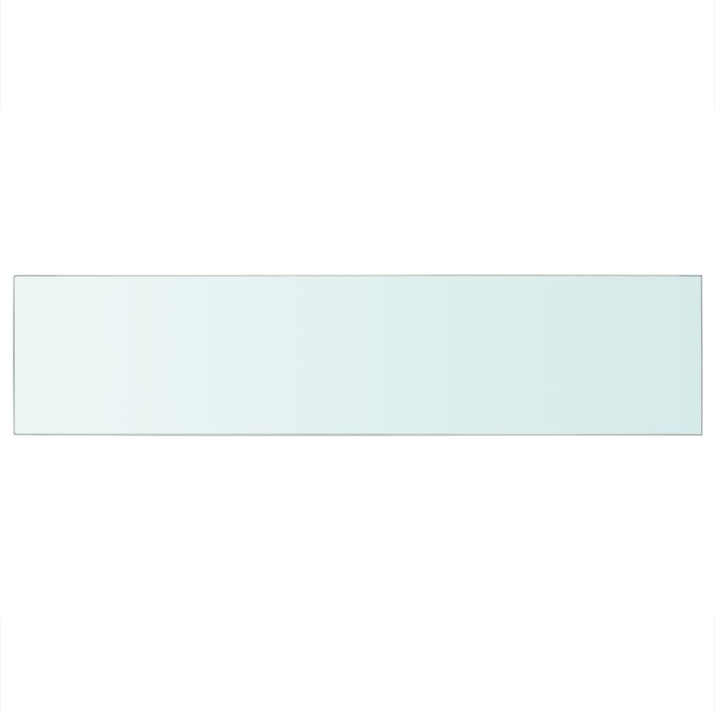 vidaXL Półka szklany, bezbarwny panel, 110x25 cm