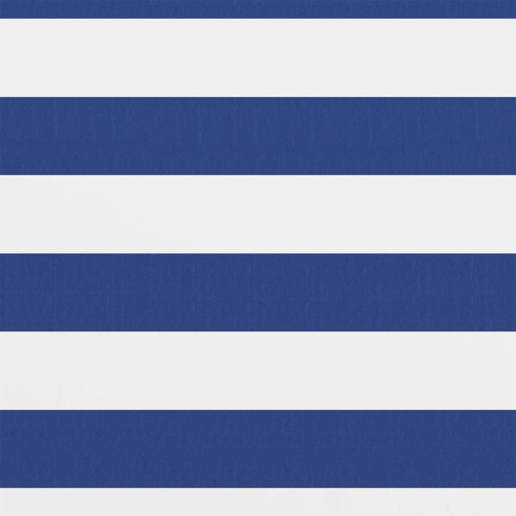 vidaXL Parawan balkonowy, biało-niebieski, 75x400 cm, tkanina Oxford