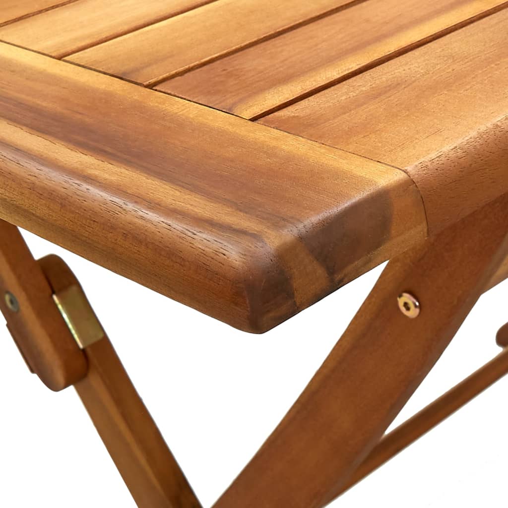 vidaXL Składany stół ogrodowy, 120 x 70 x 75 cm, lite drewno akacjowe