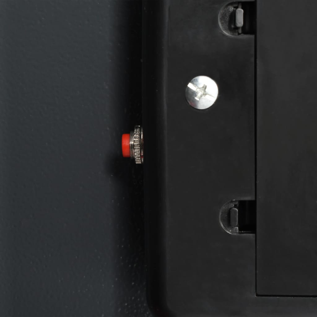 vidaXL Sejf cyfrowy z podwójnymi drzwiami, ciemnoszary, 35x31x80 cm