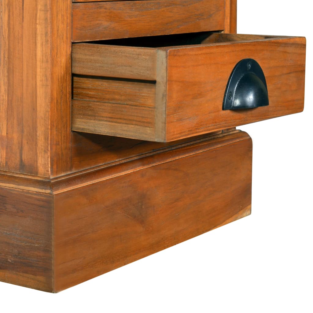 vidaXL Komoda z 5 szufladami, 35x30x60 cm, lite drewno tekowe