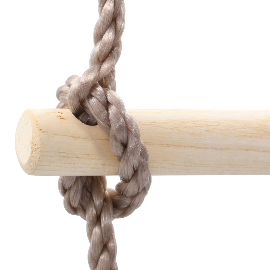 vidaXL Drabinka sznurowa dla dzieci, 290 cm, drewniana