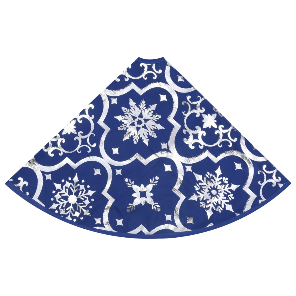 vidaXL Luksusowa osłona pod choinkę ze skarpetą, niebieska, 150 cm