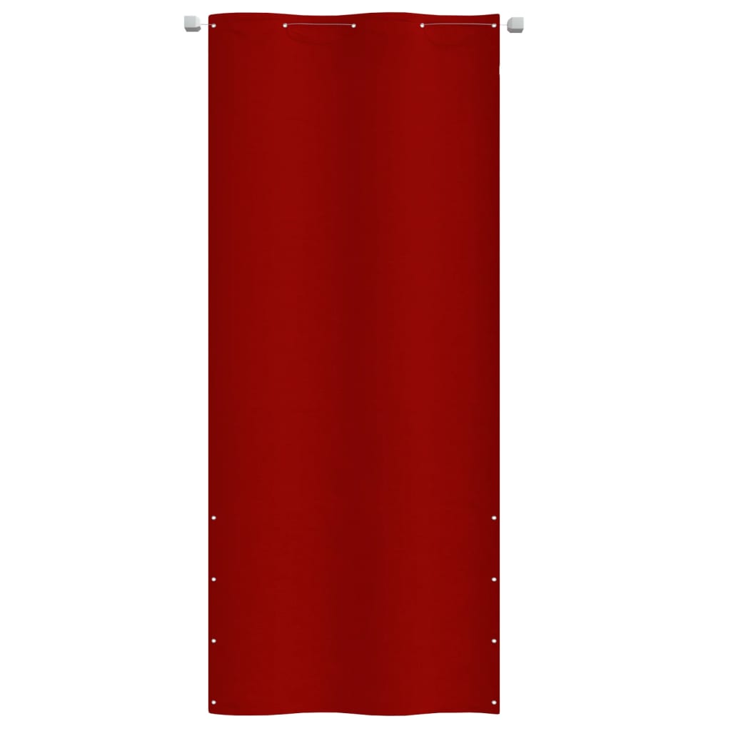 vidaXL Parawan balkonowy, czerwony, 100x240 cm, tkanina Oxford