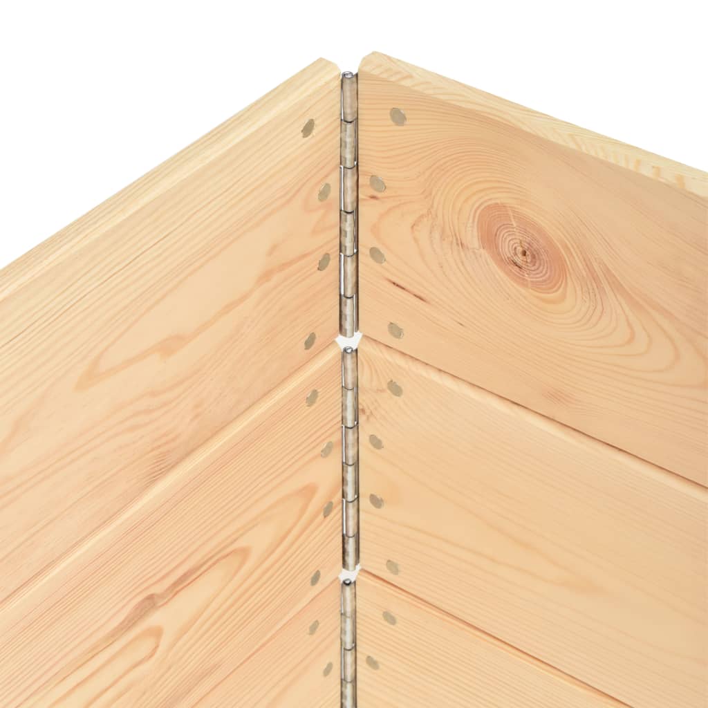 vidaXL Nadstawki paletowe, 3 szt., 100x100 cm, lite drewno sosnowe