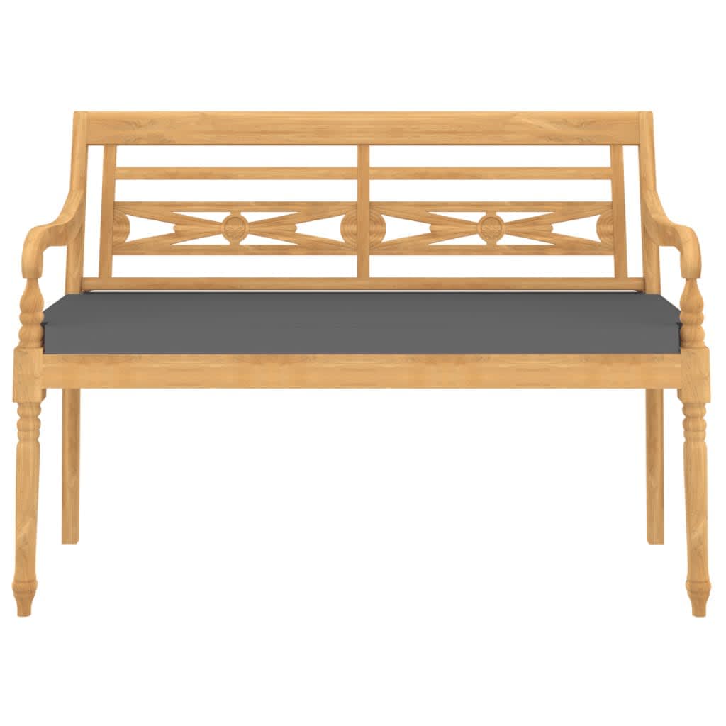 vidaXL 4-cz. zestaw wypoczynkowy z poduszkami, lite drewno tekowe