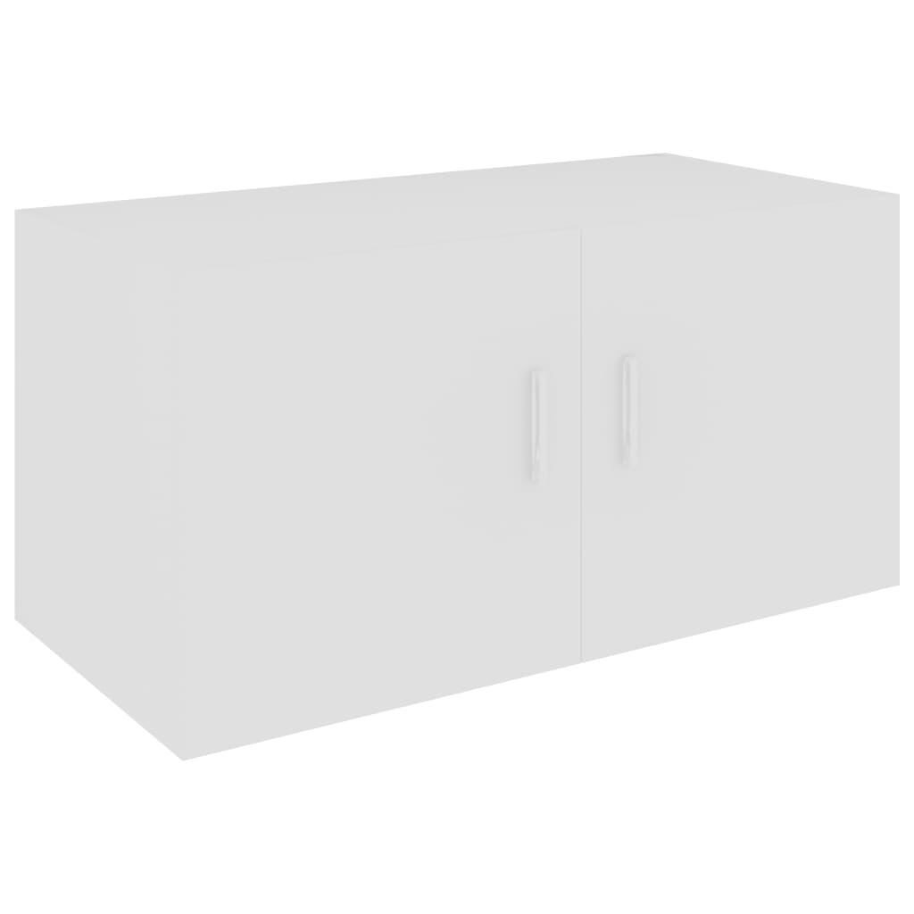 vidaXL Szafka ścienna, biała, 80x39x40 cm, materiał drewnopochodny