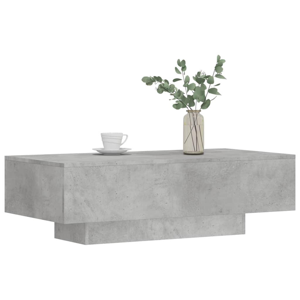 vidaXL Stolik kawowy, szarość betonu, 100x49,5x31 cm