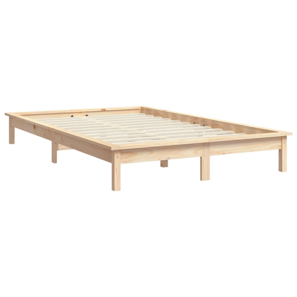 vidaXL Rama łóżka, 120 x 200 cm, lite drewno sosnowe