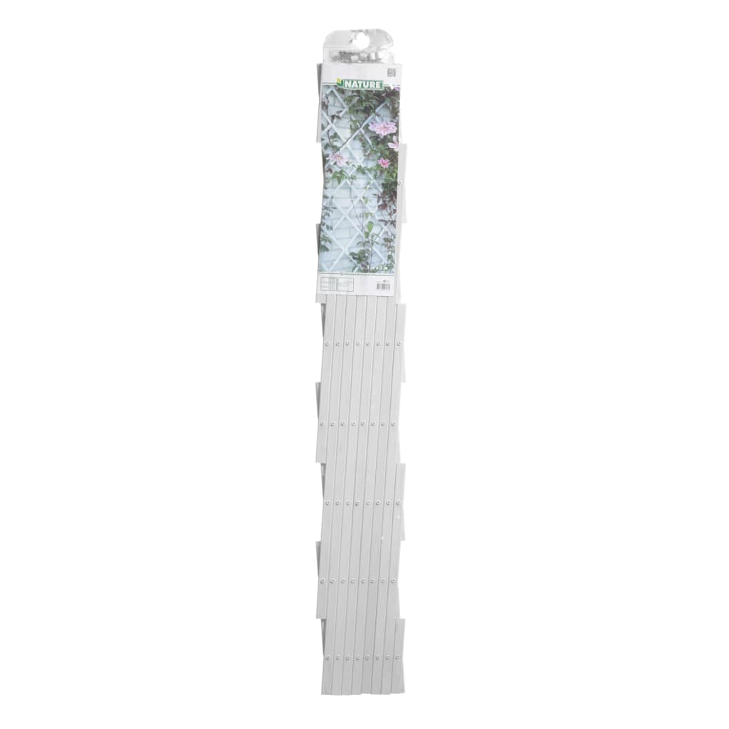 Nature Ogrodowa krata do pnączy, 100x200 cm, PVC, biała, 6040703