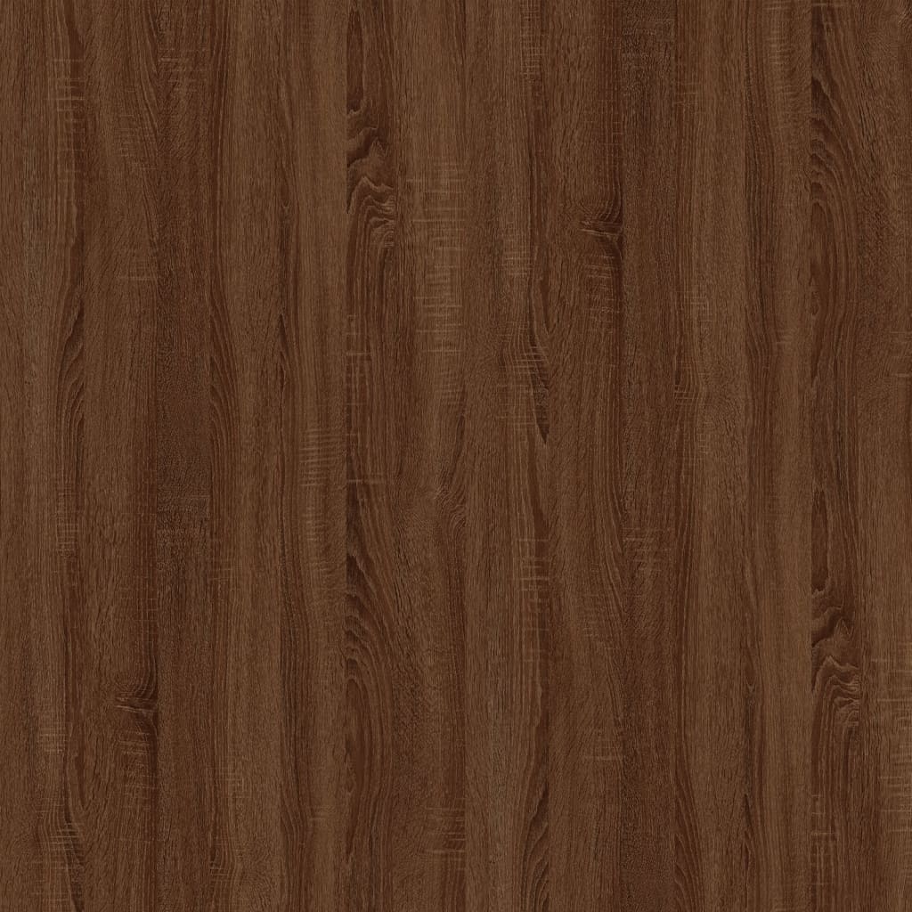 vidaXL Stolik boczny, brązowy dąb, 50x46x35cm, materiał drewnopochodny