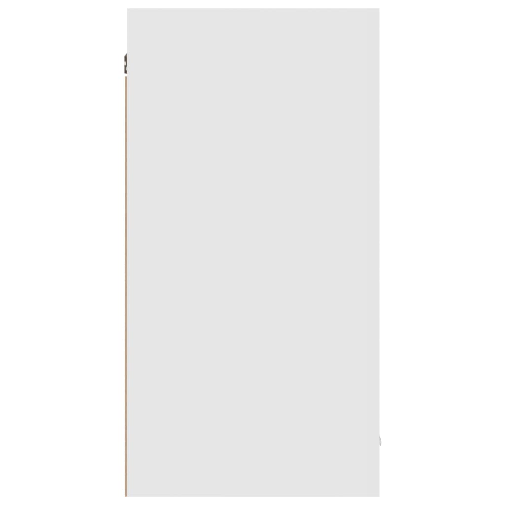 vidaXL Szafka wisząca, biała o wysokim połysku, 80x31x60 cm
