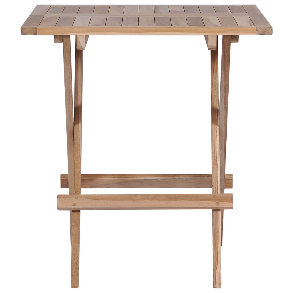 vidaXL Składany stolik bistro, 60x60x65 cm, lite drewno tekowe